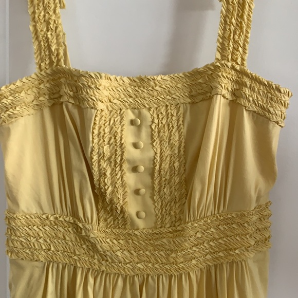 NWT BCBGMaxAzria Yummy Yellow Dress (XS) - Picture 4 of 11